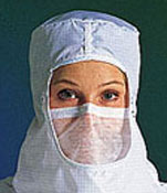 Face Veil, Stainless Steel-Snaps,150/cs  White Knight Engineered Prod